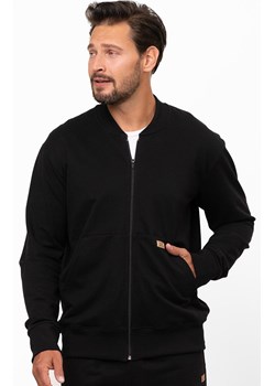 Rozpinana bluza męska czarna Hektor, Kolor czarny, Rozmiar M, Italian Fashion ze sklepu Intymna w kategorii Bluzy męskie - zdjęcie 187642934