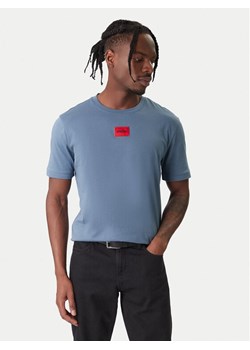 HUGO T-Shirt Diragolino 50447978 Niebieski Regular Fit ze sklepu MODIVO w kategorii T-shirty męskie - zdjęcie 187643311