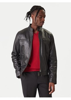 Tommy Hilfiger Kurtka skórzana Racer MW0MW41961 Czarny Regular Fit ze sklepu MODIVO w kategorii Kurtki męskie - zdjęcie 187643312