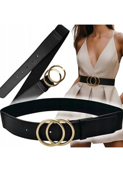 GUMOWY PASEK DO SUKIENKI SWETRA DAMSKI SKÓRA EKO ze sklepu PROMESSO w kategorii Paski damskie - zdjęcie 187643540