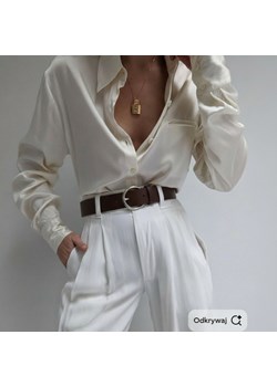 BRĄZOWY PASEK DAMSKI SKÓRZANY KLASYCZNA KLAMRA ze sklepu PROMESSO w kategorii Paski damskie - zdjęcie 187643542