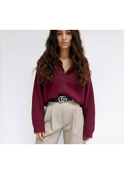 Czarny stylowy Pasek Damski Skóra naturalna SREBRNA KLAMRA + pudełko ECO ze sklepu PROMESSO w kategorii Paski damskie - zdjęcie 187643572