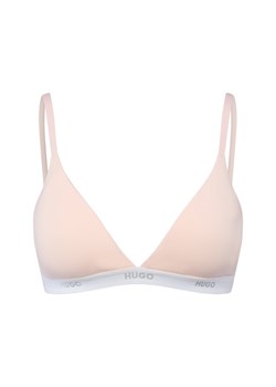 HUGO Trójkątny biustonosz damski - usztywniany Kobiety Bawełna cielisty jednolity ze sklepu vangraaf w kategorii Biustonosze - zdjęcie 187643613