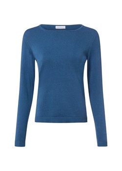 brookshire Damska dzianinowa koszulka z długim rękawem Kobiety Bawełna niebieski jednolity ze sklepu vangraaf w kategorii Bluzki damskie - zdjęcie 187643630