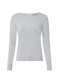 brookshire Damska dzianinowa koszulka z długim rękawem Kobiety Bawełna jasny szary jednolity ze sklepu vangraaf w kategorii Bluzki damskie - zdjęcie 187643633