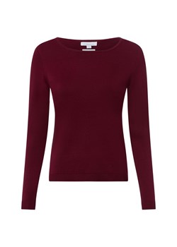 brookshire Damska dzianinowa koszulka z długim rękawem Kobiety Bawełna bordowy jednolity ze sklepu vangraaf w kategorii Bluzki damskie - zdjęcie 187643634