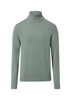 Finshley & Harding Męski sweter z dzianiny z zawartością kaszmiru Mężczyźni Bawełna miętowy jednolity ze sklepu vangraaf w kategorii Swetry męskie - zdjęcie 187643644