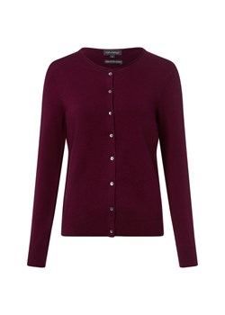 Franco Callegari Kardigan damski z zawartością kaszmiru Kobiety malinowy marmurkowy ze sklepu vangraaf w kategorii Swetry damskie - zdjęcie 187643650