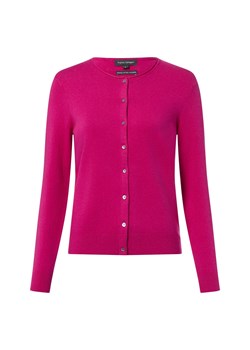 Franco Callegari Kardigan damski z zawartością kaszmiru Kobiety wyrazisty róż marmurkowy ze sklepu vangraaf w kategorii Swetry damskie - zdjęcie 187643653