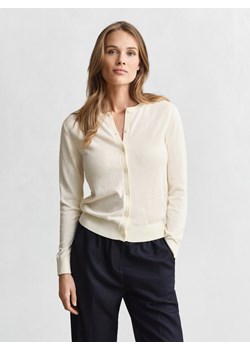 Gant Kardigan damski z zawartością kaszmiru Kobiety Bawełna granatowy jednolity ze sklepu vangraaf w kategorii Swetry damskie - zdjęcie 187643664