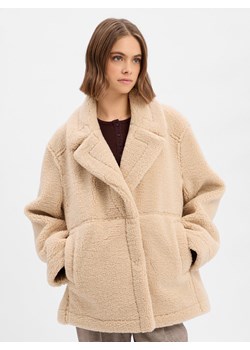 Opus Damska kurtka dwustronna - Henola Kobiety Sztuczne włókno beżowy jednolity ze sklepu vangraaf w kategorii Kurtki damskie - zdjęcie 187643680