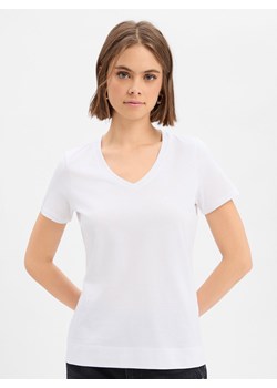 JOOP! Koszulka damska Kobiety Bawełna biały jednolity ze sklepu vangraaf w kategorii Bluzki damskie - zdjęcie 187643684