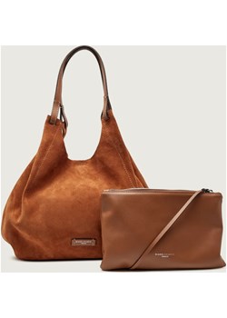 GIANNI CHIARINI Shopperka + saszetka DUA | zamsz ze sklepu Gomez Fashion Store w kategorii Torby Shopper bag - zdjęcie 187644492