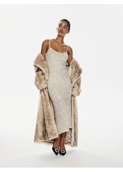 Reserved - Płaszcz z imitacji futra - wielobarwny ze sklepu Reserved w kategorii Futra damskie - zdjęcie 187644741