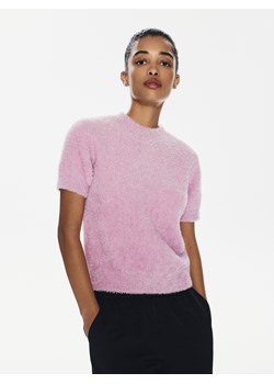 Reserved - Sweter z metaliczną nitką - różowy ze sklepu Reserved w kategorii Swetry damskie - zdjęcie 187645012