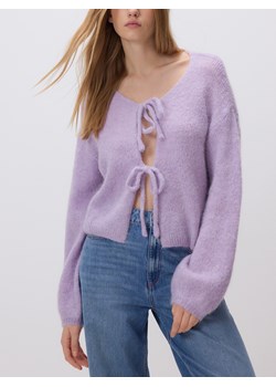 Reserved - Kardigan z wełną alpaki - lawendowy ze sklepu Reserved w kategorii Swetry damskie - zdjęcie 187645031