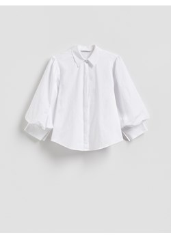 Reserved - Koszula z bufiastymi rękawami - złamana biel ze sklepu Reserved w kategorii Koszule damskie - zdjęcie 187645263