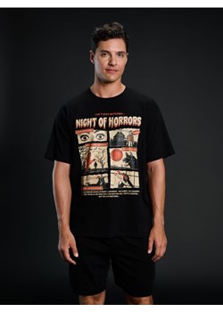 Sinsay - Piżama oversize z nadrukiem halloweenowym - wielobarwny ze sklepu Sinsay w kategorii Piżamy męskie - zdjęcie 187646124