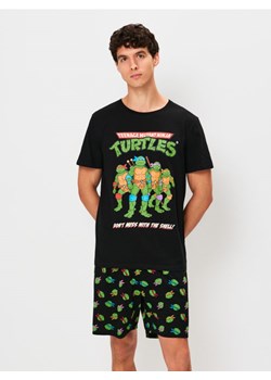 Sinsay - Bawełniana piżama dwuczęściowa Teenage Mutant Ninja Turtles - czarny ze sklepu Sinsay w kategorii Piżamy męskie - zdjęcie 187646150