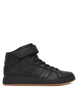 Sneakersy adidas Grand Court Mid K JR0804 Czarny ze sklepu eobuwie.pl w kategorii Buty sportowe dziecięce - zdjęcie 187646190