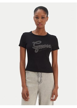 Guess T-Shirt W6RI22 KA0H1 Czarny Slim Fit ze sklepu MODIVO w kategorii Bluzki damskie - zdjęcie 187646380