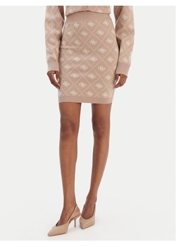 Guess Spódnica ołówkowa W4BD0S Z3JD2 Beżowy Regular Fit ze sklepu MODIVO w kategorii Spódnice - zdjęcie 187646390