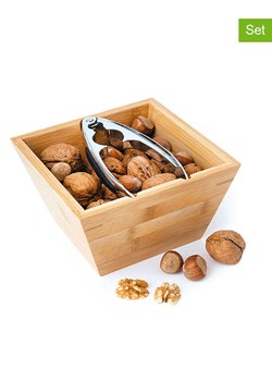 EXCELSA 2-częściowy zestaw &quot;Schiaccianoci&quot; w kolorze jasnobrązowym do orzechów ze sklepu Limango Polska w kategorii Akcesoria kuchenne - zdjęcie 187647680