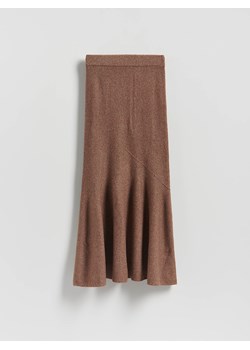 Reserved - Dzianinowa spódnica maxi - brązowy ze sklepu Reserved w kategorii Spódnice - zdjęcie 187647843