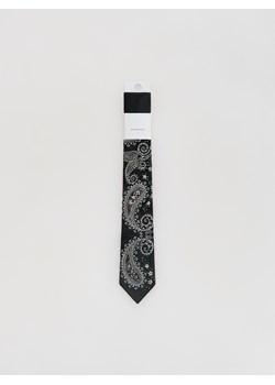 Reserved - Wzorzysty krawat - czarny ze sklepu Reserved w kategorii Dodatki damskie - zdjęcie 187647854