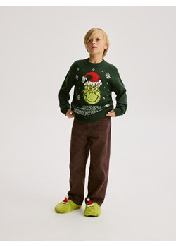 Reserved - Kapcie Grinch - zielony ze sklepu Reserved w kategorii Kapcie dziecięce - zdjęcie 187647871