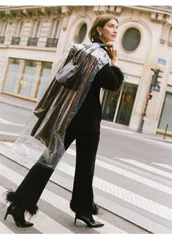 Reserved - Spodnie z piórami - czarny ze sklepu Reserved w kategorii Spodnie damskie - zdjęcie 187647923