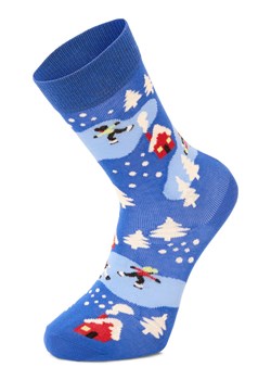 Happy Socks Skarpety unisex Kobiety,Mężczyźni Bawełna niebieski wzorzysty ze sklepu vangraaf w kategorii Skarpetki damskie - zdjęcie 187647974