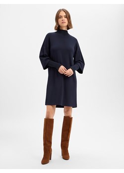 soyaconcept® Damska sukienka z dżerseju - SC-Banu 273 Kobiety granatowy jednolity ze sklepu vangraaf w kategorii Sukienki - zdjęcie 187647981