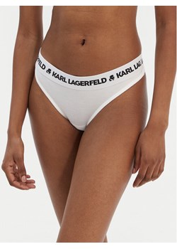 KARL LAGERFELD Stringi A1W47008 Biały ze sklepu MODIVO w kategorii Majtki damskie - zdjęcie 187648841