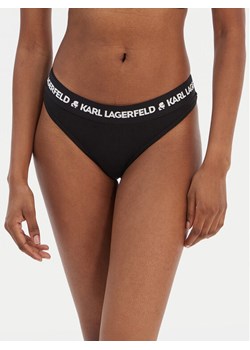 KARL LAGERFELD Stringi A1W47008 Czarny ze sklepu MODIVO w kategorii Majtki damskie - zdjęcie 187648850