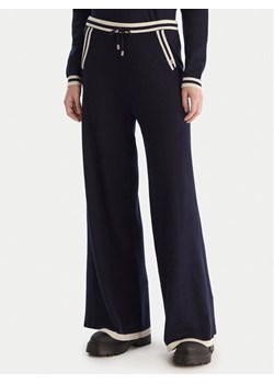 Gaudi Spodnie dzianinowe 521BD23001 Granatowy Wide Leg ze sklepu MODIVO w kategorii Spodnie damskie - zdjęcie 187648852