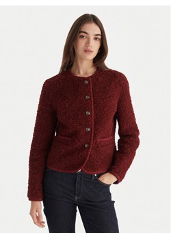 Guess Kożuch W5BL69 W3860 Bordowy Regular Fit ze sklepu MODIVO w kategorii Kożuchy - zdjęcie 187648870