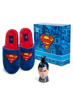 Zestaw Kapcie Męskie Superman + Żel Pod Prysznic 2w1 ze sklepu Sklep SOXO w kategorii Kapcie męskie - zdjęcie 187649421