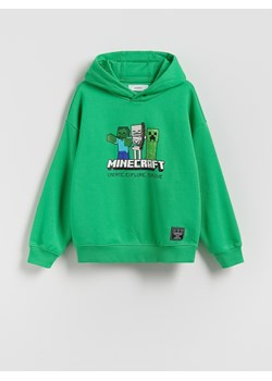 Reserved - Bluza Minecraft - zielony ze sklepu Reserved w kategorii Bluzy chłopięce - zdjęcie 187649632