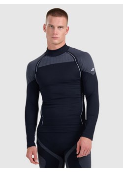 Męska bielizna termoaktywna (góra) 4F 4FWAW25USEAM235 - czarna ze sklepu Sportstylestory.com w kategorii Bielizna termoaktywna męska - zdjęcie 187649811