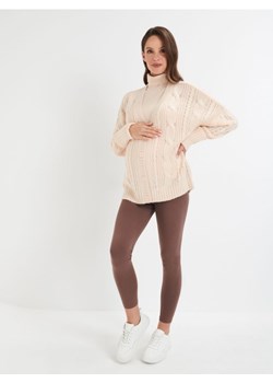 Sinsay - Kardigan z ozdobnym splotem - kremowy ze sklepu Sinsay w kategorii Swetry damskie - zdjęcie 187650512
