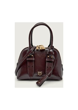 Pinko Skórzany kuferek BOWLING BAG ZIP MINI ze sklepu Gomez Fashion Store w kategorii Kuferki - zdjęcie 187650611