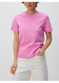 Reserved - T-shirt z bawełny merceryzowanej - pastelowy róż ze sklepu Reserved w kategorii Bluzki damskie - zdjęcie 187652114