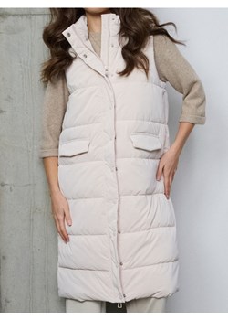 Sinsay - Pikowana kamizelka puffer z odpinanym kapturem - kremowy ze sklepu Sinsay w kategorii Kamizelki damskie - zdjęcie 187652282
