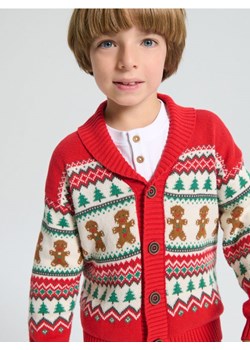 Sinsay - Kardigan w świąteczny wzór - czerwony ze sklepu Sinsay w kategorii Swetry dziewczęce - zdjęcie 187652303