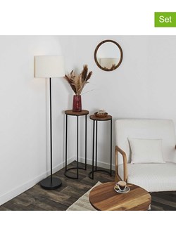 THE HOME DECO FACTORY Stoliki (2 szt.) w kolorze czarno-brązowym ze sklepu Limango Polska w kategorii Stoliki kawowe - zdjęcie 187652343