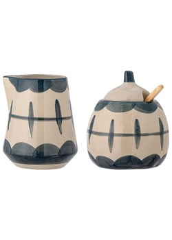 Bloomingville 3-częściowy zestaw &quot;Allium&quot; w kolorze niebiesko-kremowym ze sklepu Limango Polska w kategorii Naczynia - zdjęcie 187652452