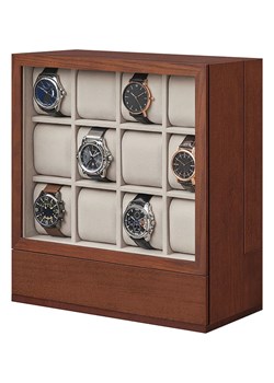 Songmics Szkatułka w kolorze brązowym na zegarki - 29,5 x 32,5 x 15 cm ze sklepu Limango Polska w kategorii Akcesoria i przechowywanie - zdjęcie 187652534