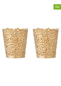 Bloomingville Świeczniki (2 szt.) &quot;Mizou&quot; w kolorze złotym - wys. 8,5 x Ø 7,5 cm ze sklepu Limango Polska w kategorii Świeczniki - zdjęcie 187652692