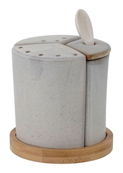 Bloomingville Solniczka i pieprzniczka &quot;Josefine&quot; w kolorze szarym - wys. 11 x Ø 11 cm ze sklepu Limango Polska w kategorii Młynki do soli i pieprzu - zdjęcie 187652823